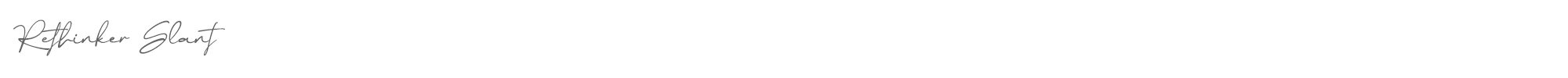 Sample characters Rethinker Font